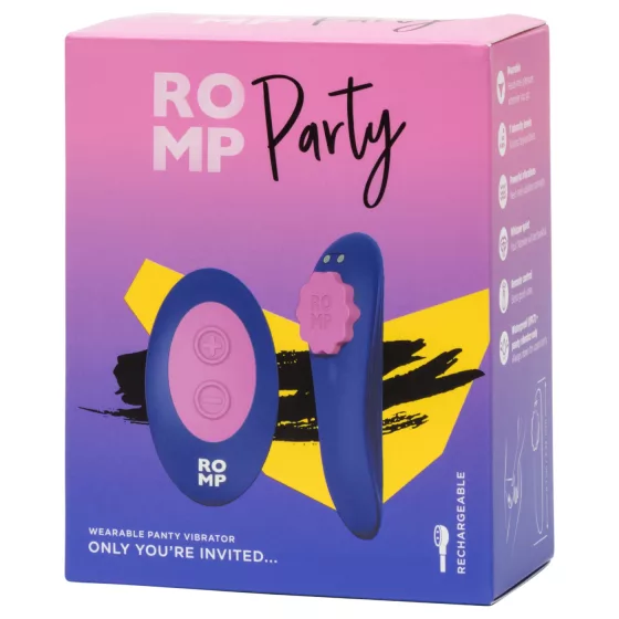ROMP Party - Remote-Controlled Panty Vibrator (Purple)