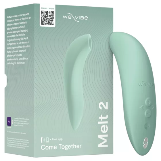 We-Vibe Melt 2 - App-controlled air pulse clitoral stimulator (turquoise)