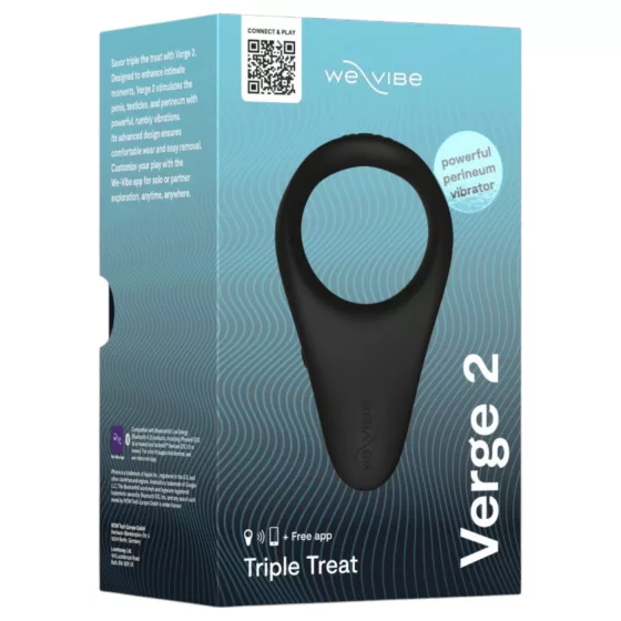 We-Vibe Verge 2 - App-controlled vibrating penis ring for men (black)
