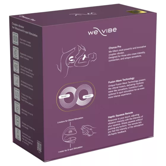 We-Vibe Chorus Pro - App- and remote-controlled couple’s vibrator (black)