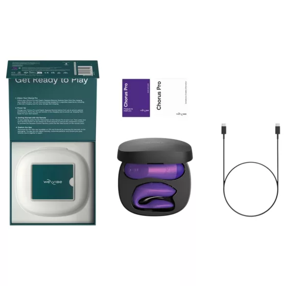 We-Vibe Chorus Pro - App- and remote-controlled couples vibrator (purple)