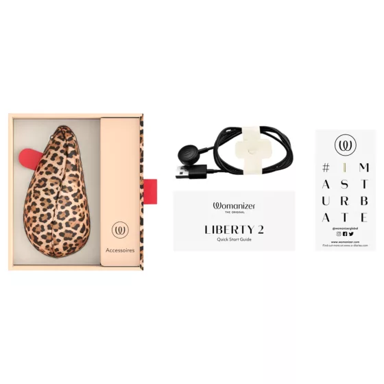 Womanizer Liberty 2 - Air Pulse Clitoral Stimulator (Leopard)
