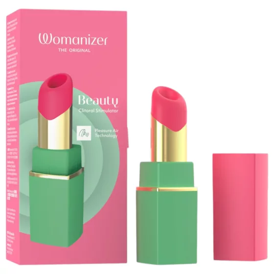 Womanizer Beauty - lipstick-shaped air-pressure clitoral stimulator (green)