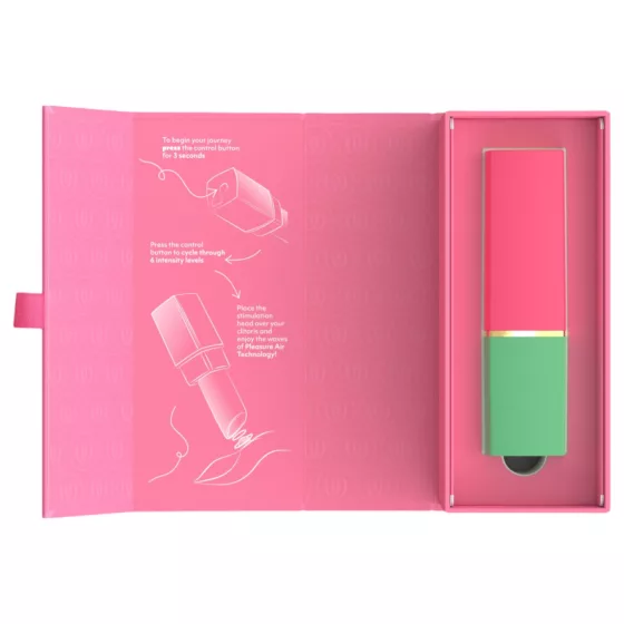 Womanizer Beauty - lipstick-shaped air-pressure clitoral stimulator (green)