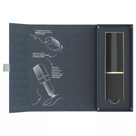Womanizer Beauty - lipstick‑shaped air‑pulse clitoral stimulator (black)