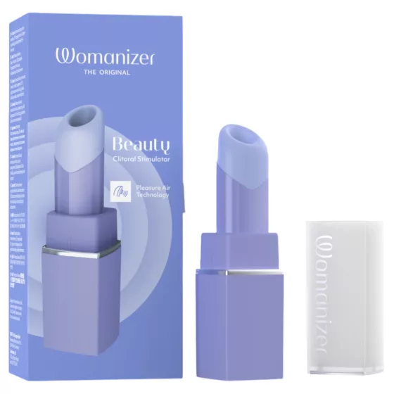 Womanizer Beauty - lipstick-shaped air‑pulse clitoral stimulator (purple)