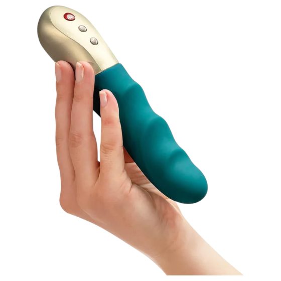 Fun Factory Stronic Petite - ribbed thrusting vibrator (green)