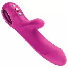   Fun Factory Bi Stronic Embrace - thrusting vibrator with clitoral arm (pink)