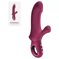   Fun Factory Bi Stronic Curve - thrusting vibrator with clitoral arm (red)