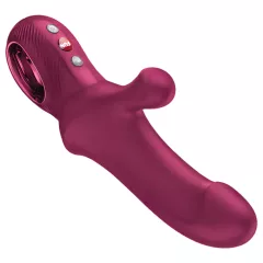   Fun Factory Bi Stronic Curve - thrusting vibrator with clitoral arm (red)