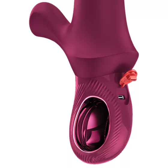 Fun Factory Bi Stronic Curve - thrusting vibrator with clitoral arm (red)