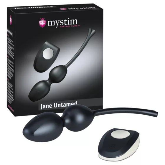 Mystim Jane Untamed - Vibrating Pleasure Duo Balls (Black)