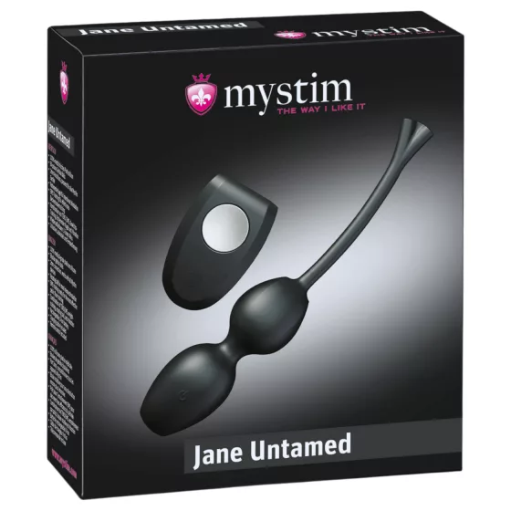 Mystim Jane Untamed - Vibrating Pleasure Duo Balls (Black)