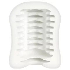 Mystim MasturbaTIN Ribbed Rita - Ribbed Masturbator (White)