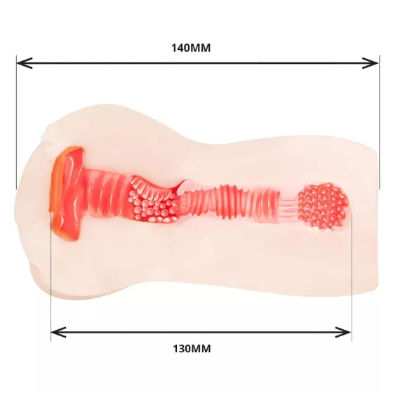 TAMASHII Continuous Orgasm - anime-style vagina masturbator (natural)