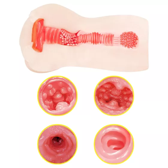 TAMASHII Continuous Orgasm - anime-style vagina masturbator (natural)