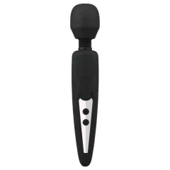 Mrow - Rechargeable Waterproof Massage Vibrator (Black) 