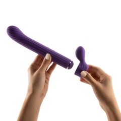 Magic Stick - Vibrator with Interchangeable Heads (Purple)