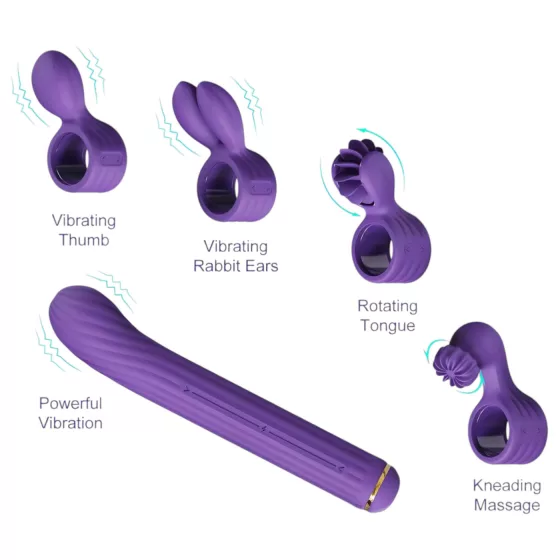 Magic Stick S1 - Multi-Function Vibrator (Purple)