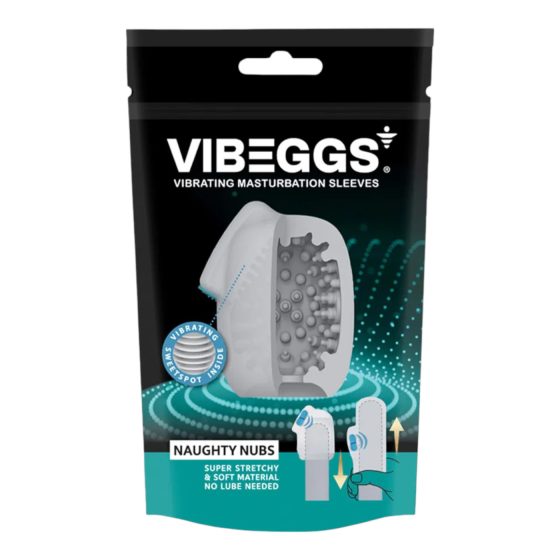 VIBEGGS Naughty Nubs - Vibrating Egg Massager (White)