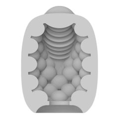 VIBEGGS Blow Misty - Vibrating Egg Masturbator (White)