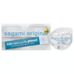   Sagami Original 0.02 - Extra Lubricated Condom - 55mm (12 pack)