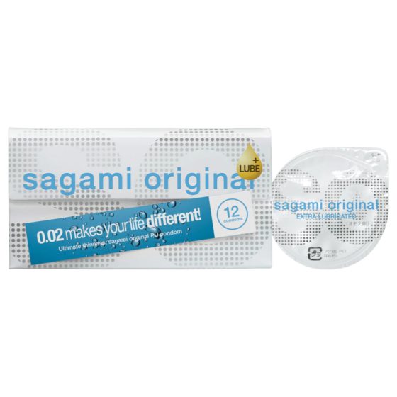 Sagami Original L - extra lubricated condom - 58mm (12 pcs)