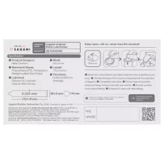   Sagami Original 0.02 - Extra Lubricated Condom - 55mm (12 pack)