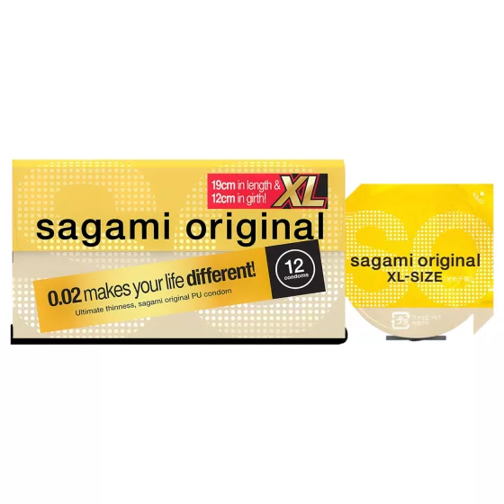 Sagami Original 0.02 XL - Condoms - 61mm (12 pack)