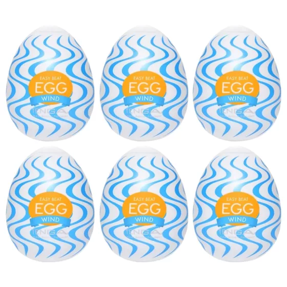 TENGA Egg Wind - Egg-Shaped Personal Massager (6 Pack)