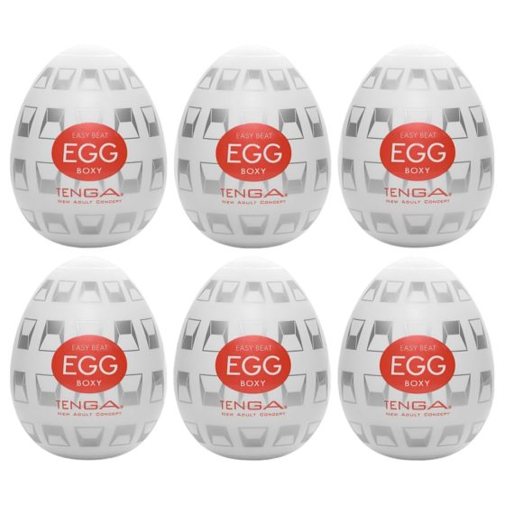 TENGA Egg Boxy - Egg-shaped Personal Massager (6 pack)