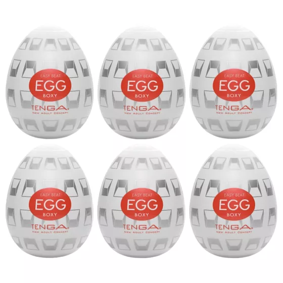 TENGA Egg Boxy - Egg-shaped Personal Massager (6 pack)