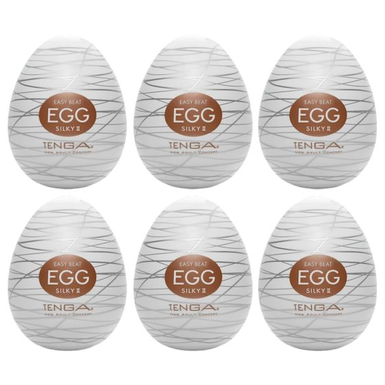 TENGA Egg Silky II - Men's Pleasure Kit (Pack of 6)