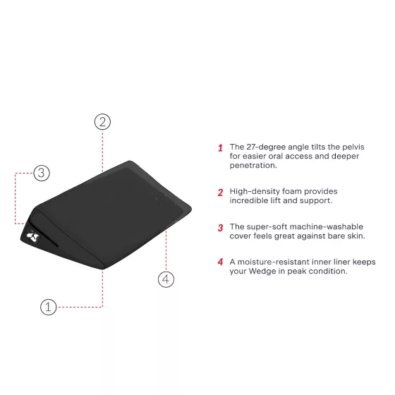 Liberator Wedge - wedge-shaped sex pillow (black)