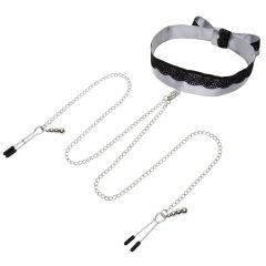 Fifty Shades of Grey - Silver Nipple Clamps with Collar