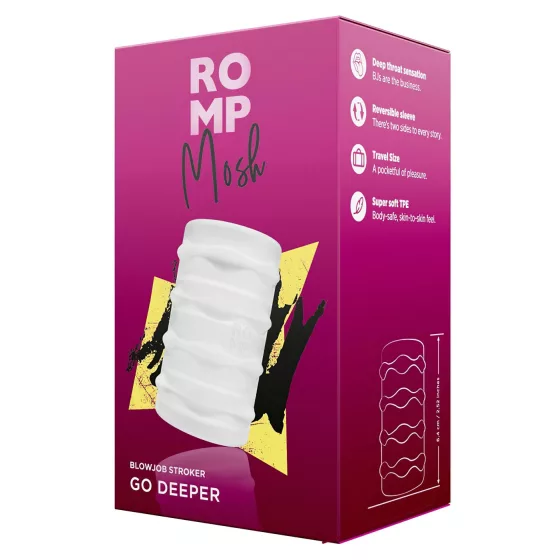 ROMP Mosh - Flexible Travel Masturbator (Translucent)""