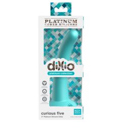  Dillio Curious Five - sticky silicone dildo (15cm) - turquoise