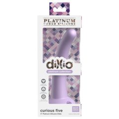 Dillio Curious Five - sticky silicone dildo (15cm) - purple