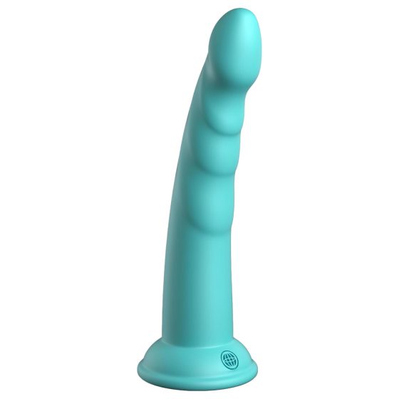 Dillio Slim Seven - Turquoise Suction Cup Stimulating Dildo (20cm)