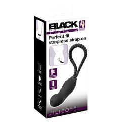 Black Velvet Perfect Fit - strap-on dildo (black)