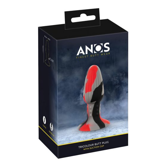ANOS - silicone anal plug (colorful)