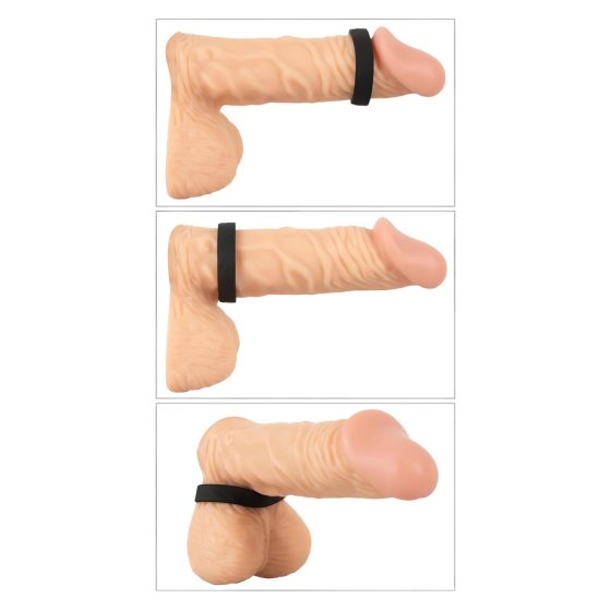 You2Toys 4in1 - Adjustable Penis & Testicle Ring Set (Natural-Black)