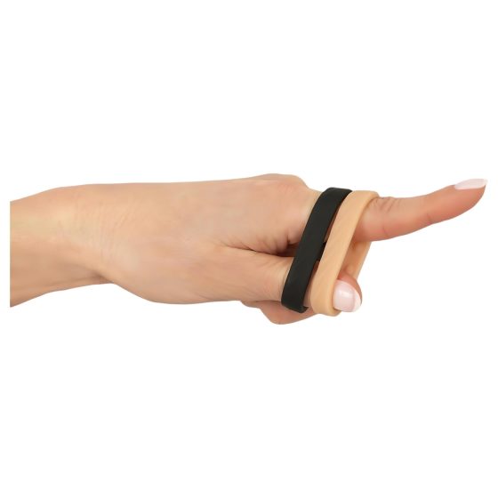 You2Toys 4in1 - Adjustable Penis & Testicle Ring Set (Natural-Black)