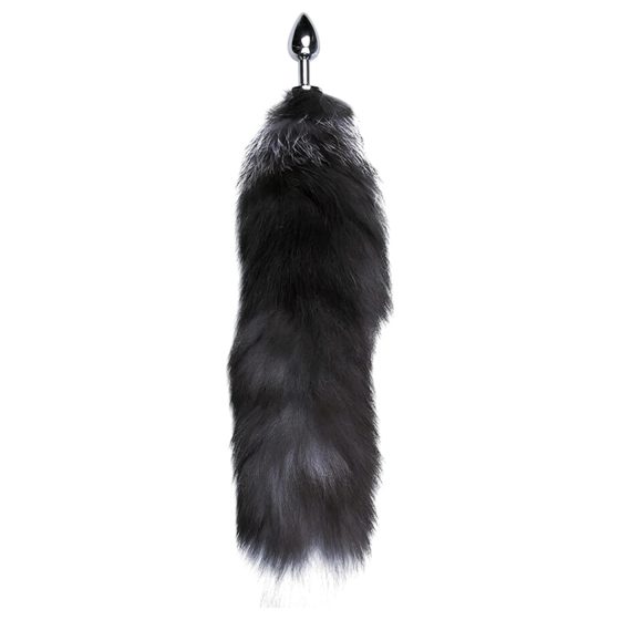 Alive Anal Pleasure - Medium Silver Fox Tail Anal Plug