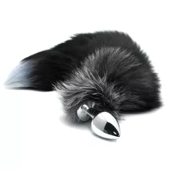 Alive Anal Delight - Medium Fox Tail Plug (Silver)