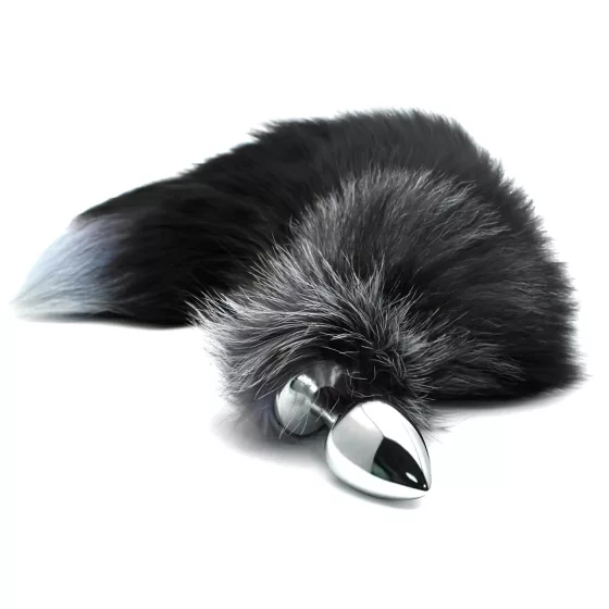 Alive Anal Delight - Medium Fox Tail Plug (Silver)