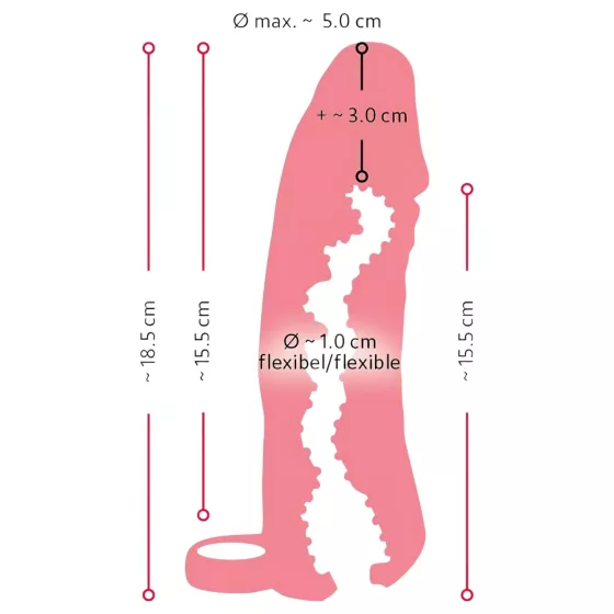 Nature Skin - Real Feel Sleeve & Personal Pleasure Toy - 18cm (Natural)