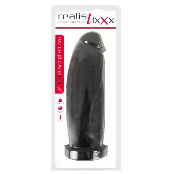 Realistixxx Real Giant - Mega Dildo - 30 cm (Black)