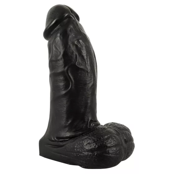 Realistixxx Real Giant - 22 cm Black Dildo with Balls