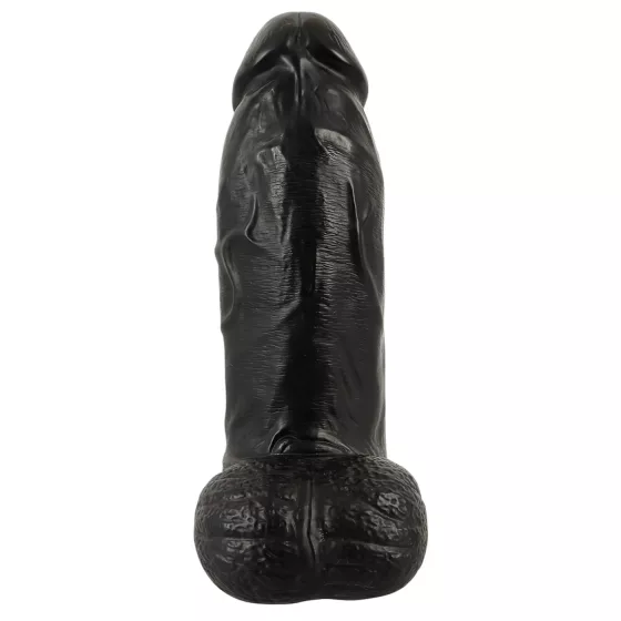Realistixxx Real Giant - 22 cm Black Dildo with Balls